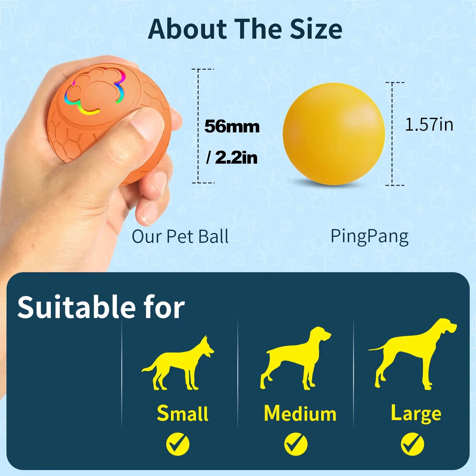 Automatic Interactive Pet Ball Toy